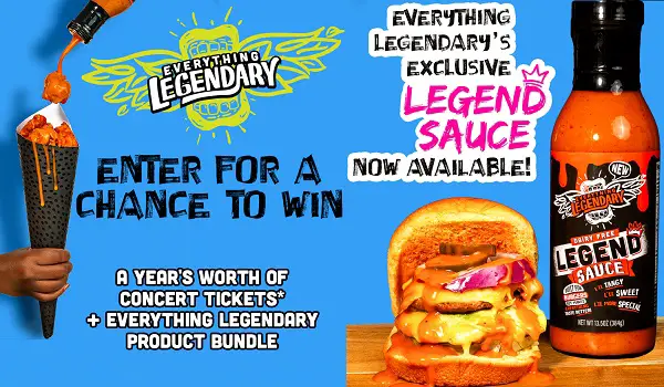 Live Nation EL TFAY Giveaway: Win Concert Tickets for a Year & Legend Sauce Bundle