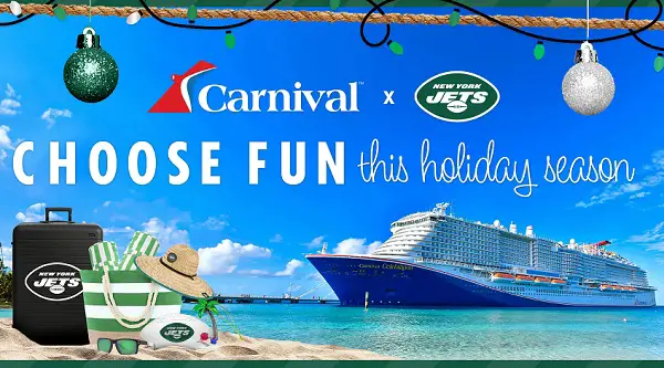 New York Jets Carnival Cruise Vacation Giveaway 2023