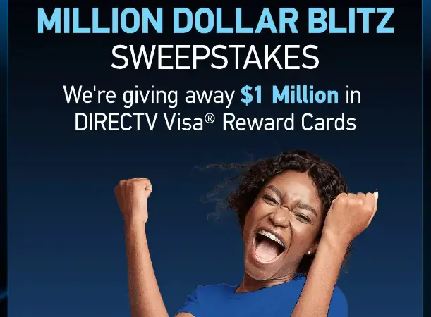 DIRECTV Perks Million Dollar Blitz Sweepstakes: Win Gift Cards Worth Up to $500! (18000 Winners)