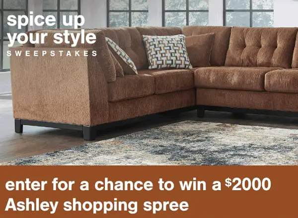 Ashley Furniture Fall Sweepstakes: Win $2000 Shopping Credit