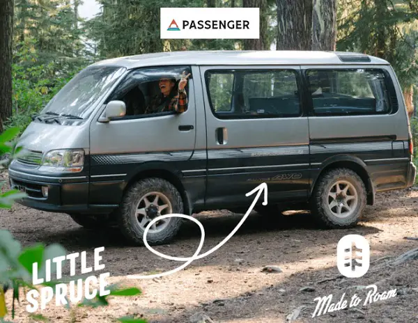 Passenger Clothing Contest: Win Little Spruce Rig 1996 Toyota Camper Van & More