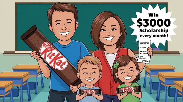 Family Dollar KIT KAT $3000 Education Scholarship Sweepstakes (Monthly Winners)