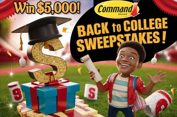 Command Brand Back to College $5000 Gift Card Giveaway (10 Winners)