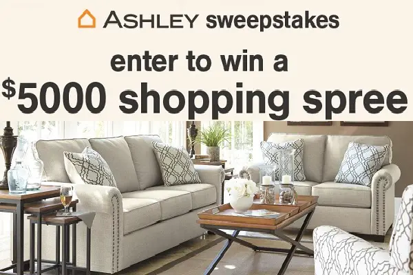 Ashley Furniture $5000 Shopping Spree Giveaway