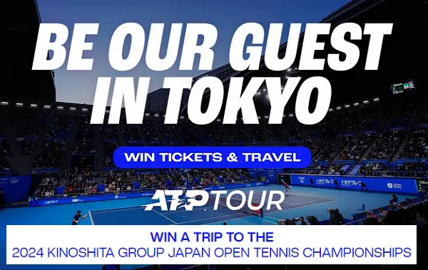Win A Trip to The 2024 Kinoshita Group Japan Open Tennis Championships!