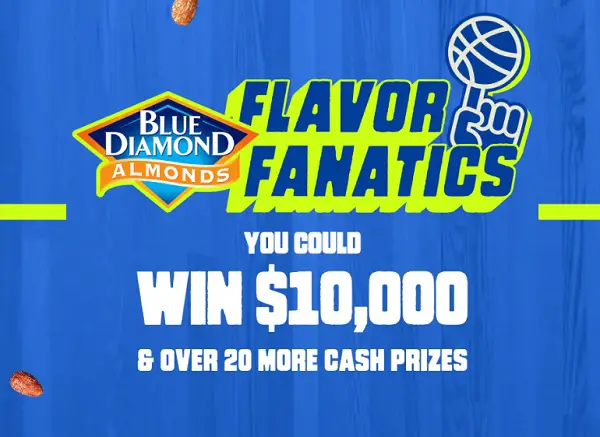 Blue Diamond Sweepstakes: Win $10000 Cash or Over 20 More Cash Prizes!