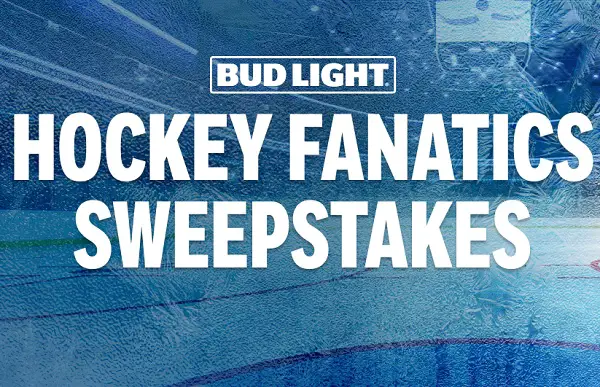 Bud Light Hockey Sweepstakes: Instant Win up to $150 Free Fantatics E-Gift Codes