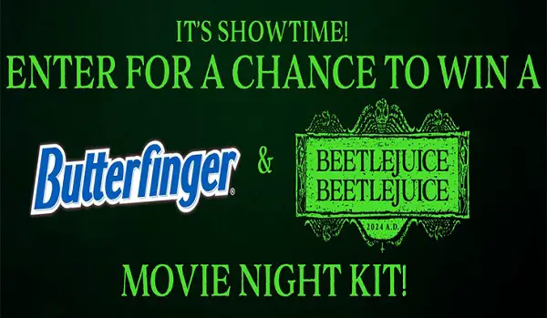 Butterfinger Movie Night Sweepstakes (100 Winners)