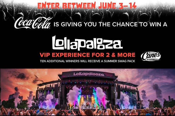 The Coca-Cola Chicago Music Festival Sweepstakes: Win Lollapalooza Trip & More