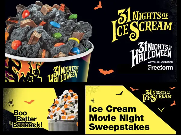 Cold Stone Creamery 31 Night of Halloween Sweepstakes: Win Party Pack (20 Winners)