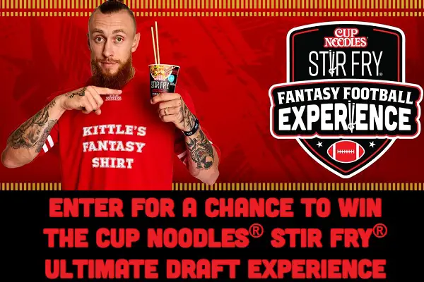 Cup Noodles Fantasy Draft Giveaway: Win Football Getaway and More! (40+ Winners)