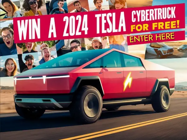Win a 2024 Tesla Cybertruck for Free!
