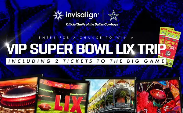 Dallas Cowboys Invisalign VIP Super Bowl Trip Giveaway