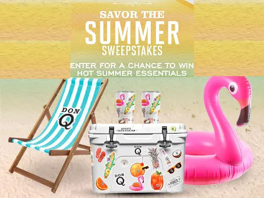 Don Q Savor the Summer Sweepstakes: Win Beach Gear (25 Winners)