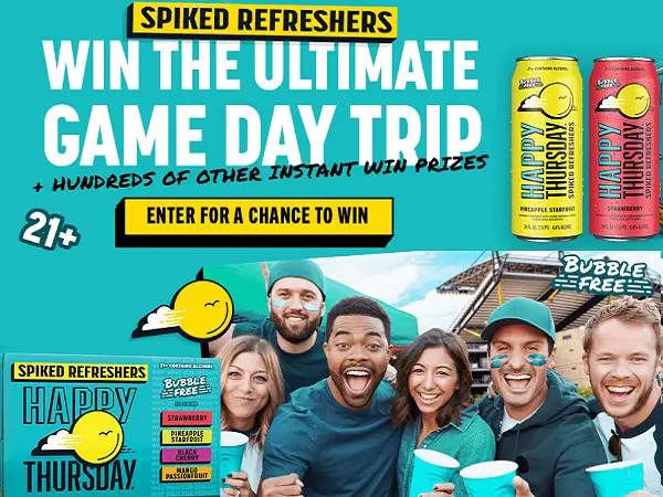 Happy Thursday Tailgate Sweepstakes: Win a Trip to A College or Professional Football Game