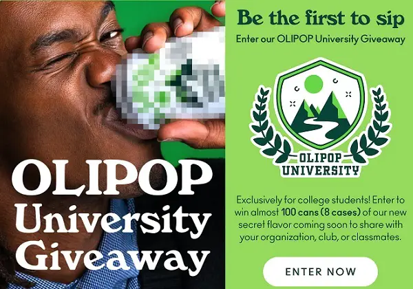 OLIPOP University Sweepstakes: Win 8 cans of OLIPOP! (Daily Winners)