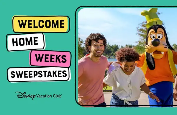 Disney Welcome Home Weeks Sweepstakes: Win 250 Disney Vacation Club Points