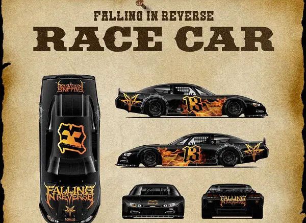Falling in Reverse Sweepstakes: Win 2015 Ronnie Hopkins Race Car!