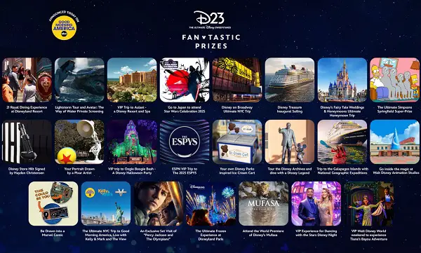 D23 The Ultimate Disney Sweepstakes Fantastic Prizes Giveaway (Daily Winners)