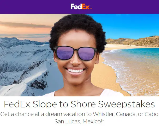 FedEx Slope to Shore Giveaway: Win a Trip & Free Cash Prizes up to $5,000