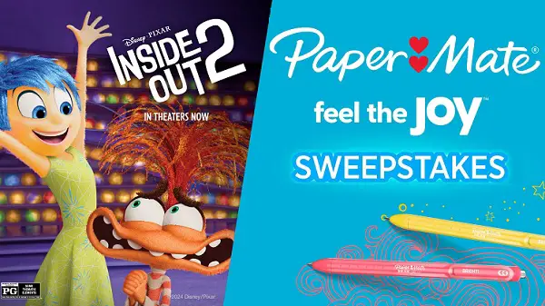 Paper Mate's Feel the Joy Sweepstakes: Win Free Movie Tickets (6000 Winners)
