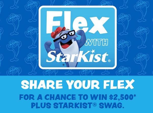 Flex with StarKist Sweepstakes: Win Up to $2500 Cash and Box of StarKist products! (4 Winners)