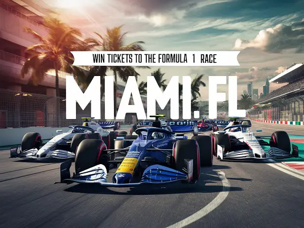 Win Free Tickets to the Formula 1 Race in Miami, FL