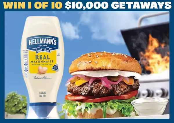 Hellmann’s Free Getaway Vacation Giveaway: Win $10,000 in Gift Cards