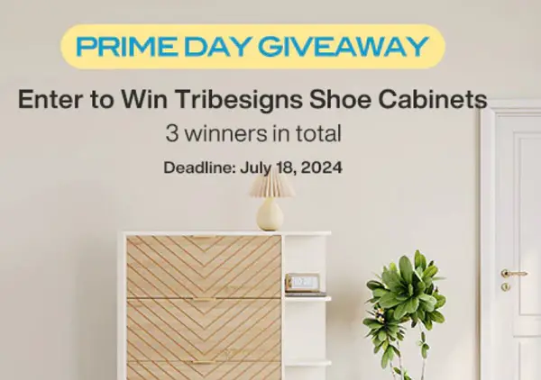 Win Free Shoe Cabinet Giveaway (3 Winners)