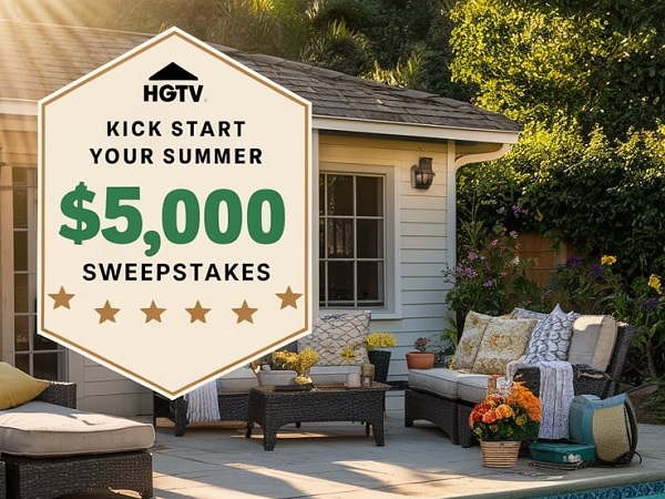 HGTV Kick-Start Your Summer Giveaway: Win $5000 Cash