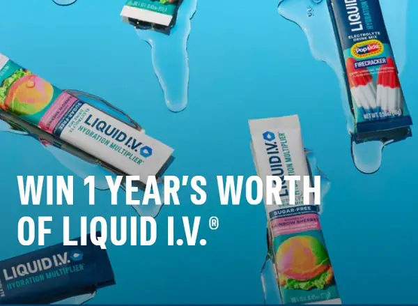 Win 1-Year Supply of Liquid IV Ice Cream Giveaway (12 Winners)