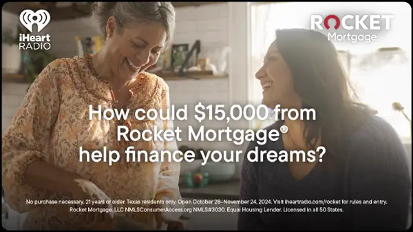 iHeart and Rocket Mortgage Financing Your Dreams Contest: Win $15000 Cash (12 Winners)