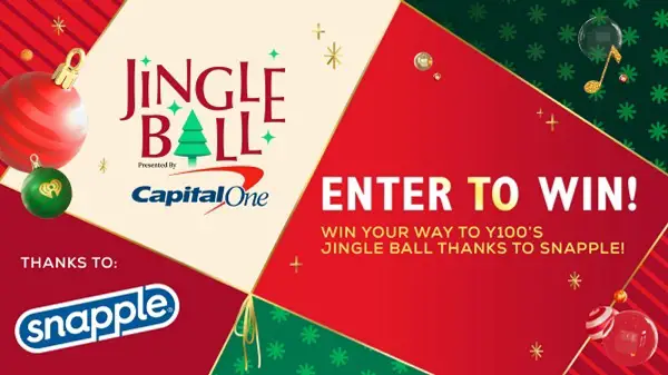 Win a trip for two to Y100’s Jingle Ball in Miami! (2 Winners)