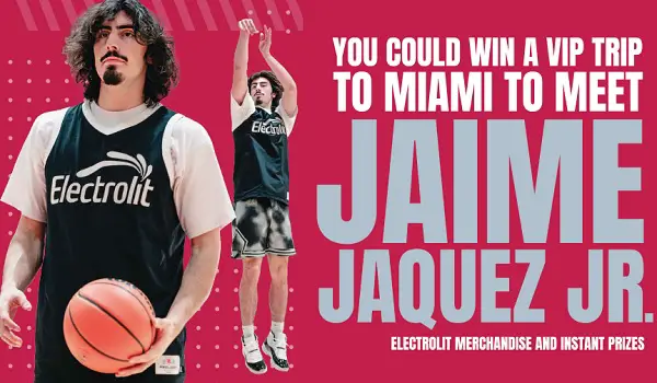 Win aTrip to Miami to Meet Jaime Jaquez or 600+ Instant Win Prizes!