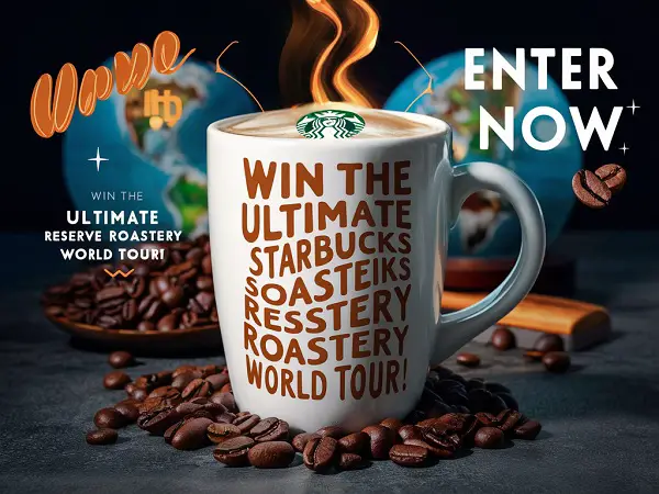 Marriott Bonvoy and Starbucks Rewards Sweepstakes: Win the ultimate Starbucks Reserve Roastery World Tour!