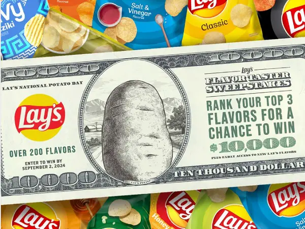 LAY’S Flavor Taster Sweepstakes: Win $10K and Early Access to New Lay’s Flavors!