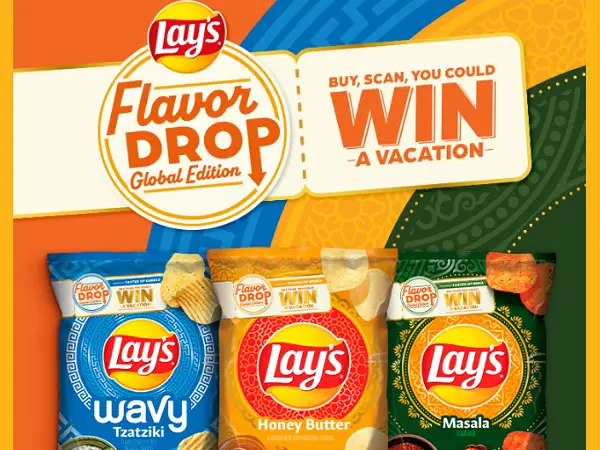 Lay’s Flavor Drop Sweepstakes: Win a Trip to India, Korea or Greece! (5 Winners)