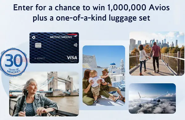 Chase British Airways Luggage Tagged Sweepstakes: Win 1 Million Avios! (5 Winners)