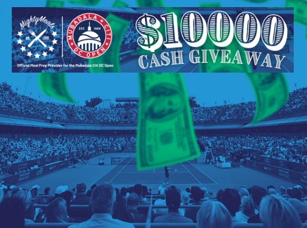 Win MightyMeals Tennis Open $10,000 Cash Giveaway