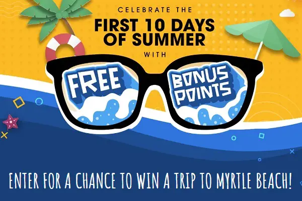 Points Rewards Summer Sweepstakes: Win a Trip to Myrtle Beach!
