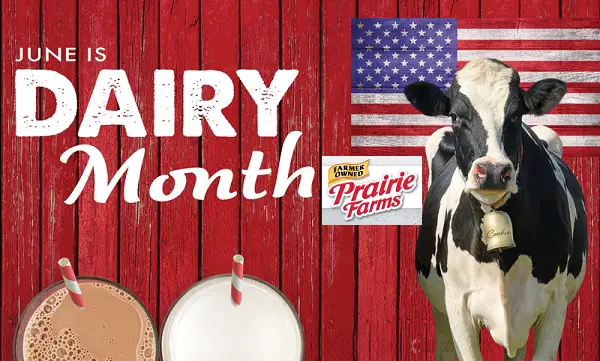 Prairie Farms Dairy Month Giveaway: Win Cash of $1000 & Free Dairy Products (20+ Winners)