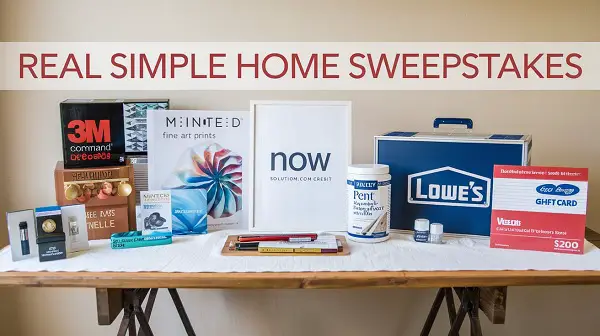 Real Simple Home Sweepstakes: Win Home Decoration Products!