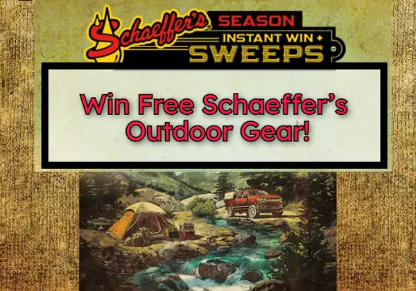 Instant Win Schaeffer’s Outdoor Gear Giveaway (400+ Winners)