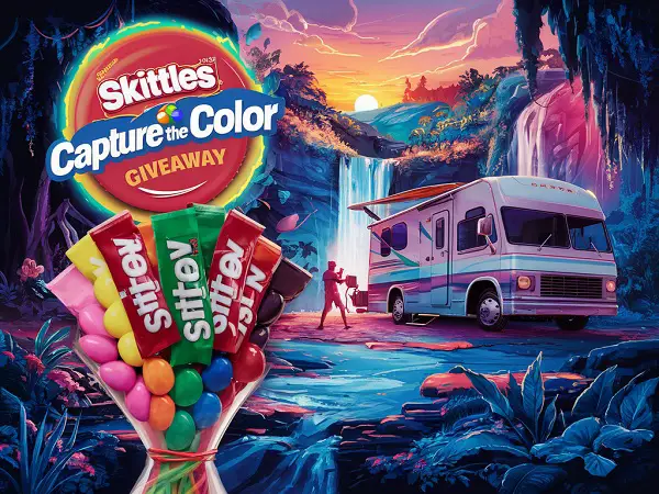 Skittles Capture the Color Giveaway: Win 7 Day RV- Rental or Camera!