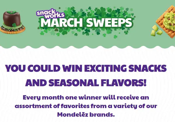 Snackworks Monthly Sweepstakes: Win a Mondelēz Gift Basket! (10 Winners)