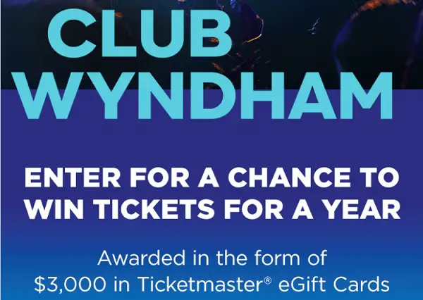 Wyndham Free Tickets For A Year Sweepstakes