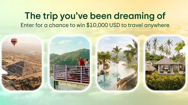 TripAdvisor Dream Vacation Sweepstakes:Win $10000 Cash