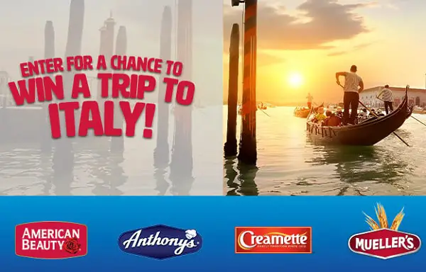 Just Make Pasta Sweepstakes: Win a Trip to Italy! (6 Winners)