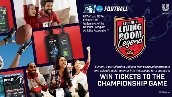 Unilever Football Sweepstakes: Win a tickets to the NCAA Championship Game!