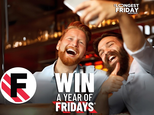 TGI Fridays the Longest Friday Sweepstakes: Win $1000 Gift Card! (21 Winners)